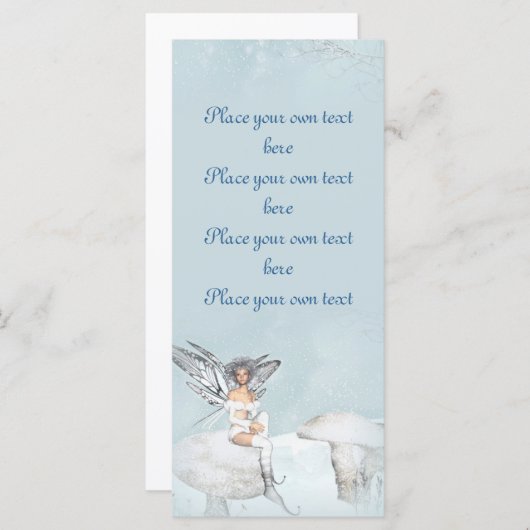 冬の妖精のしおりカスタマイズ (正面/裏面)