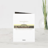 冬の妖精のフラクタルの芸術 サンキューカード (裏面)