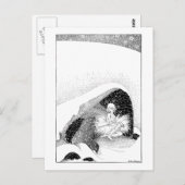 冬の妖精のポストカード ポストカード (正面/裏面)