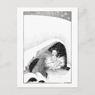 冬の妖精のポストカード ポストカード