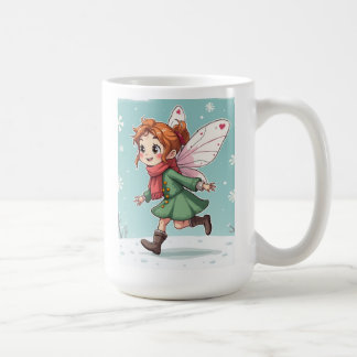 冬の妖精のマグ コーヒーマグカップ