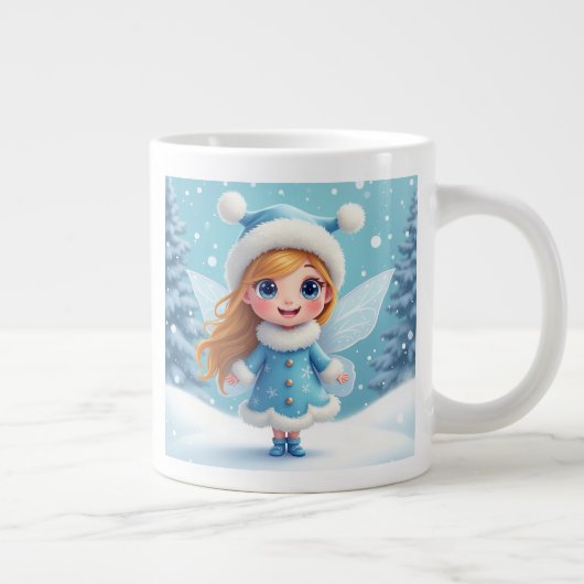 冬の妖精のマグ ジャンボコーヒーマグカップ (右)
