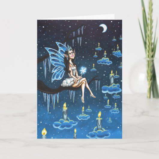 冬の妖精の光 シーズンカード (正面)