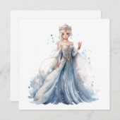 冬の妖精の女王のカード シーズンカード (正面/裏面)