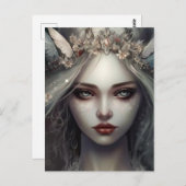冬の妖精の女王 ポストカード (正面/裏面)