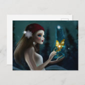 冬の妖精はがき ポストカード (正面/裏面)