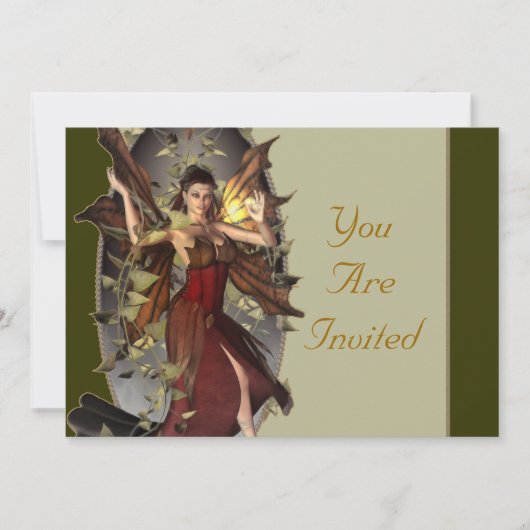 冬の妖精イベント招待状 招待状 (正面)