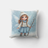 冬の妖精ピロー クッション (正面)
