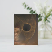 冬の妖精フラクタル・アート ポストカード (スタンド正面)