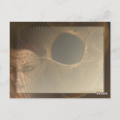 冬の妖精フラクタル・アート ポストカード (裏面)