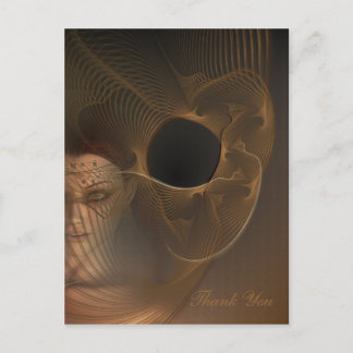 冬の妖精フラクタル・アート ポストカード