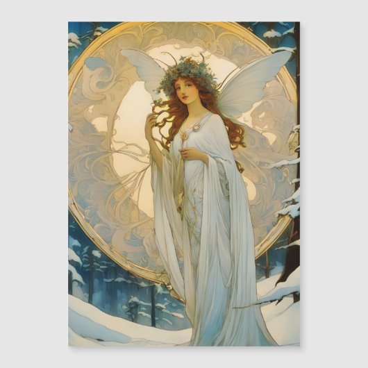 冬の妖精 – アーティスティック磁気カード (正面)