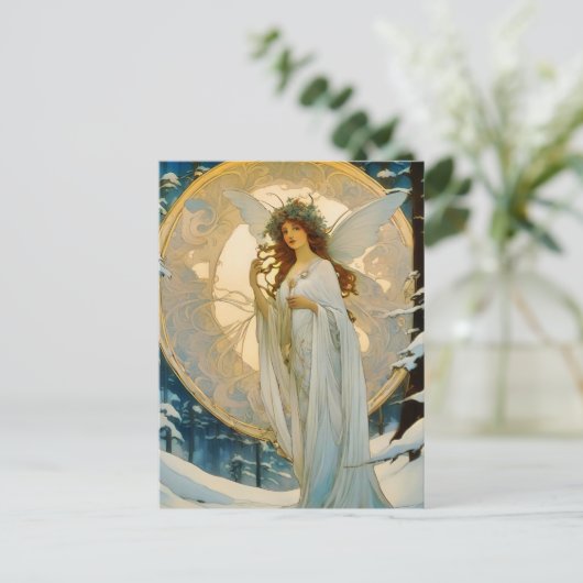 冬の妖精 – アーティスティック葉書 シーズンポストカード (スタンド正面)