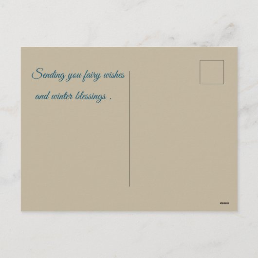 冬の妖精 – アーティスティック葉書 シーズンポストカード (裏面)