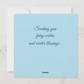 冬の妖精 – アーティスティック シーズンカード (裏面)