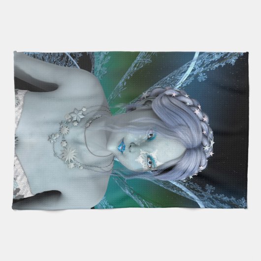 冬の妖精 キッチンタオル (横)