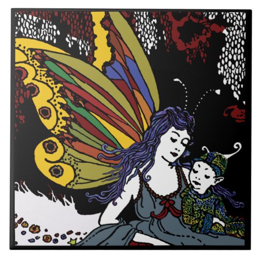 冬の妖精 タイル (正面)