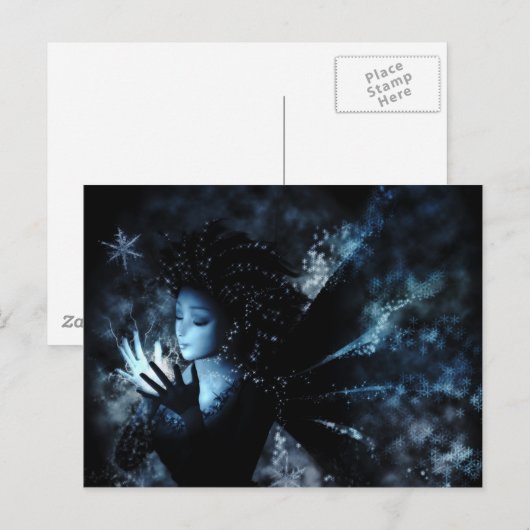 冬の妖精 ポストカード (正面/裏面)