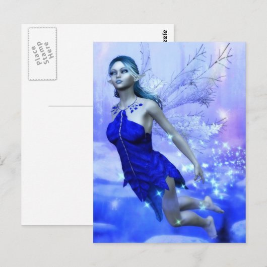 冬の妖精 ポストカード (正面/裏面)