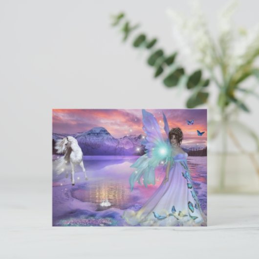 冬の妖精 ポストカード (スタンド正面)