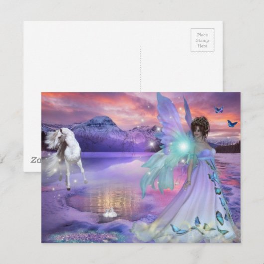 冬の妖精 ポストカード (正面/裏面)