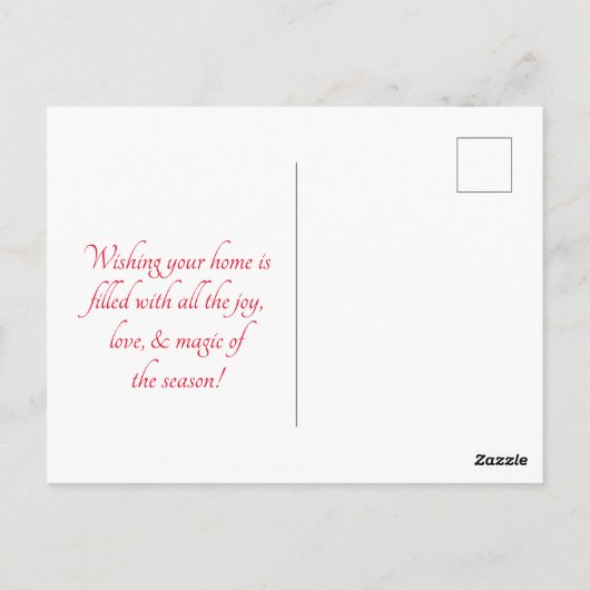 冬の妖精 ポストカード (裏面)