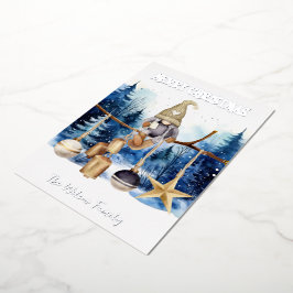 冬の妖精　青い森のメリークリスマス 箔シーズンカード