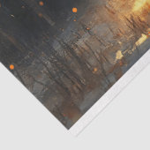 冬の威厳のある森の鹿のデコパージュ 薄葉紙 (詳細)