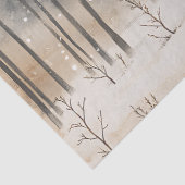 冬の威厳のスタッグ冬の景色 薄葉紙 (詳細)