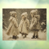 冬の子ども ウィンドウサイン (シート3)