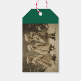 冬の子ども ギフトタグ