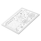 冬の子供たちのアクティビティへようこそ ノートパッド (アングル)