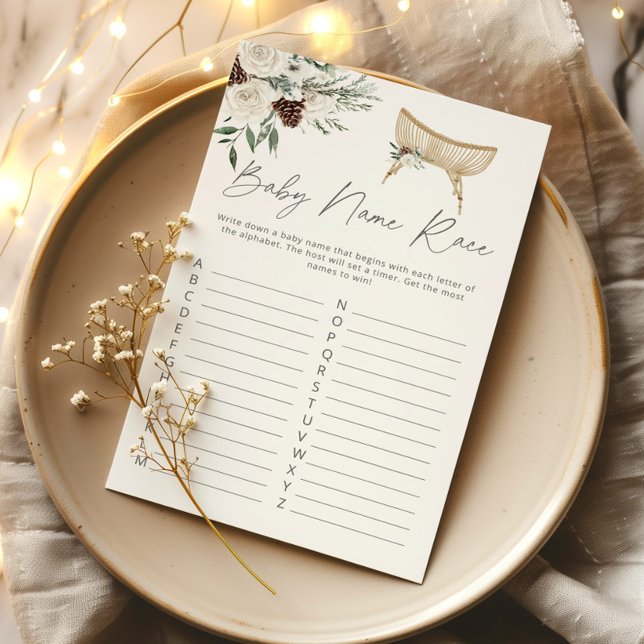 冬の子供部屋ベビー名レースベビーシャワーゲーム (クリエイターアップロード済み)