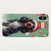🎅 冬の子犬の魔法 ✨ かわいいサンタドッグのクリスマス Case-Mate iPhoneケース (裏面(横))