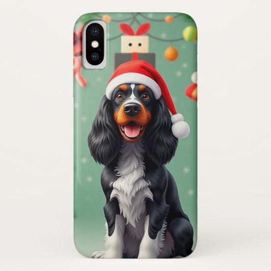 🎅 冬の子犬の魔法 ✨ かわいいサンタドッグのクリスマス Case-Mate iPhoneケース (裏面)