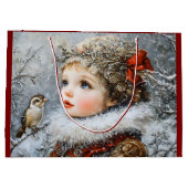 冬の子 ラージペーパーバッグ (裏面)