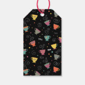 冬の季節のお茶感謝していパーティー積み上げマグカップ ギフトタグ (裏面)