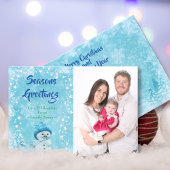 冬の季節のごあいさつクリスマスニューイヤー写真 シーズンカード