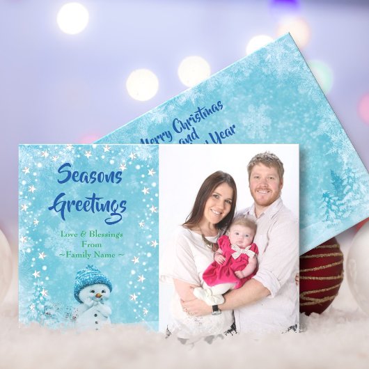 冬の季節のごあいさつクリスマスニューイヤー写真 シーズンカード