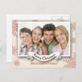 冬の季節のクリスマスの挨拶の写真はがき シーズンポストカード (正面/裏面)