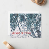 冬の季節のグリーティングカード ノートカード (正面/裏面インサイチュ)