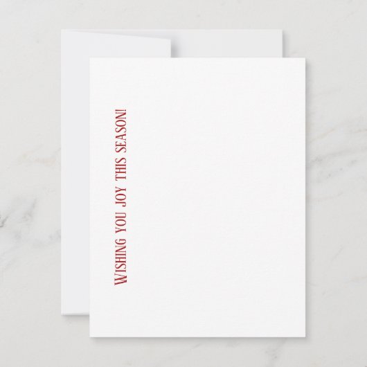 冬の季節のグリーティングカード ノートカード (裏面)