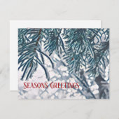 冬の季節のグリーティングカード ノートカード (正面/裏面)