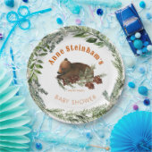 冬の季節のシンプル男の赤ちゃんシャワー ペーパープレート (パーティー)