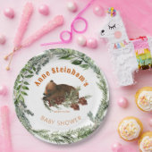 冬の季節のシンプル男の赤ちゃんシャワー ペーパープレート (パーティー)