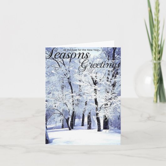 冬の季節の挨拶 シーズンカード (正面)