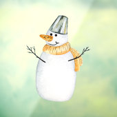 冬の季節の雪だるまの装飾 ウィンドウサイン (シート3)