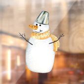 冬の季節の雪だるまの装飾 ウィンドウサイン (シート2)