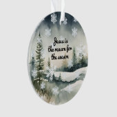 冬の季節はイエス様が原因 オーナメント (正面)