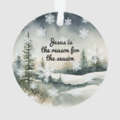 冬の季節はイエス様が原因 オーナメント (裏面)